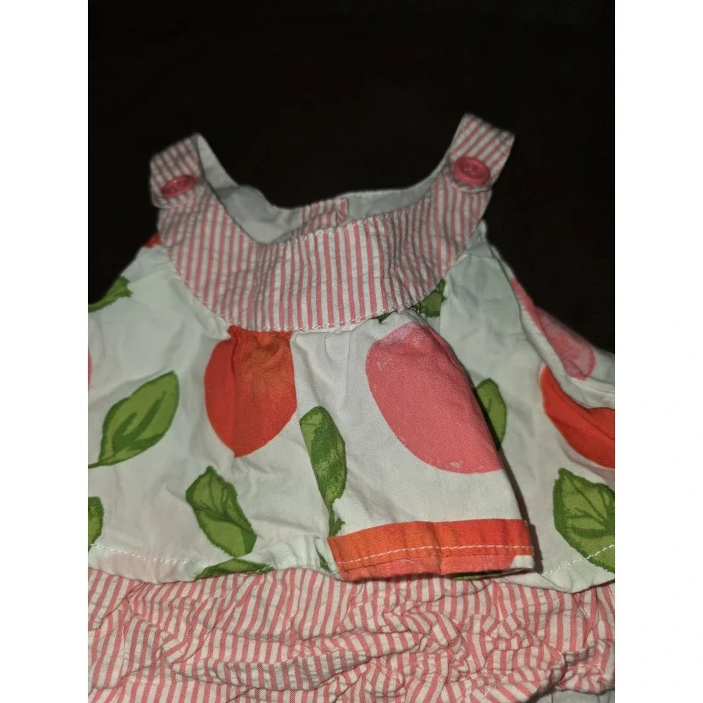 Gymboree preppy peach tiered top size 3t